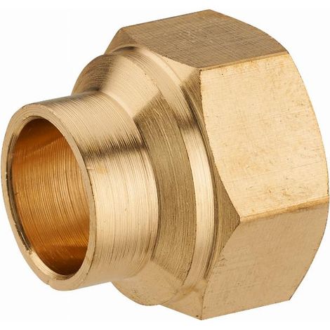 Messing Schraubmuffe weiblich F3/8 (12x17) NOYON & THIEBAULT - zum Löten - Ø 14 mm - 1122-1214L1