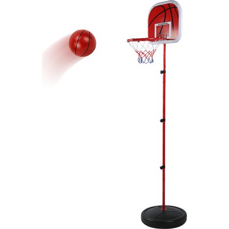 170 cm höhenverstellbarer Basketballständer, Kinder-Spieltrainingsgerät-Set für drinnen und draußen (1/5)
