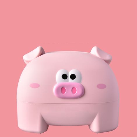 Boîte de rangement mignonne en forme de cochon, rose, pour mouchoirs et serviettes de table. (1/5)