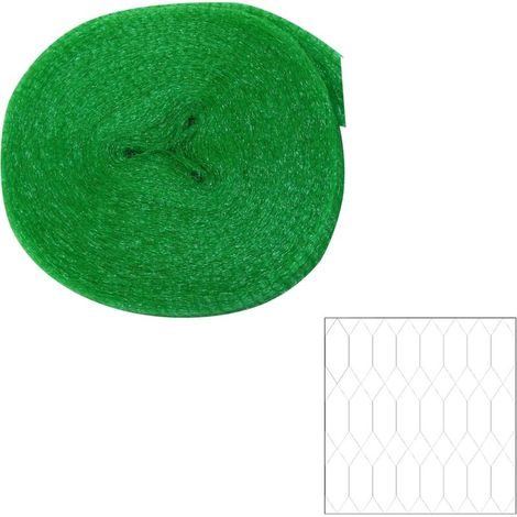 x 8 m Schutznetz für Obstbäume – Schutz vor Vögeln und Tieren – Robustes Polyethylennetz mit extrafeiner 17-mm-Maschenweite