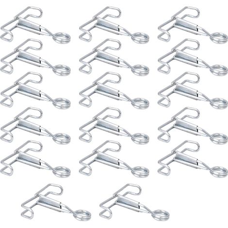 20 pinces de serrage à ressort en acier inoxydable pour bouchons d'eau, clips d'étanchéité pour tubes en caoutchouc latex.