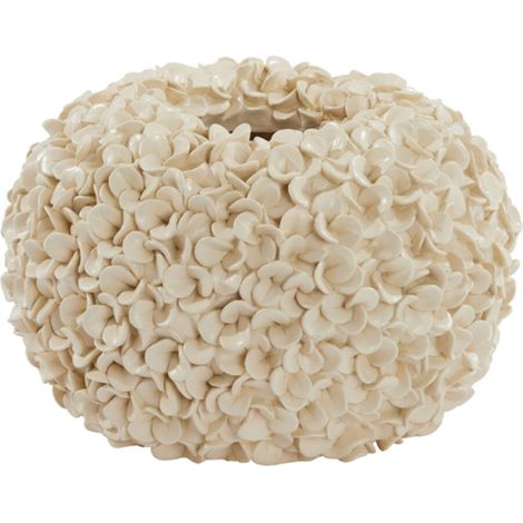Vaso decorativo Phylia crema - Ø38x23 cm (1/3)