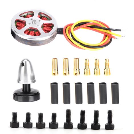 Moteur Brushless Double Roulement à Denture Positive, Couvercle Creux à Ligne Épaisse pour Charges Lourdes Extérieures en Métal, 5010-360KV (1/5)