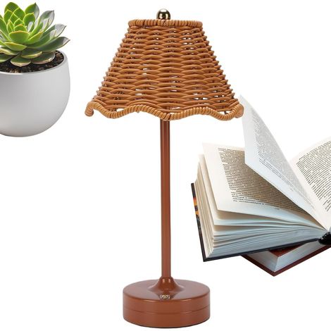 Lampes de Table en Rotin 120 , Lampe Rechargeable Sans Fil (1/5)