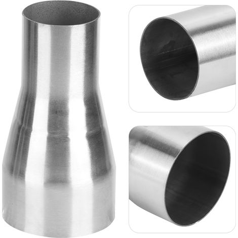 Universeller Edelstahl-Auspuffrohrverbinder, Reduzierstück, modifiziertes Teil 51 mm / 76 mm (1/5)