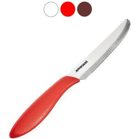 Cuchillo de mesa rojo, paquete de 6, 12 cm, Presto Tescoma