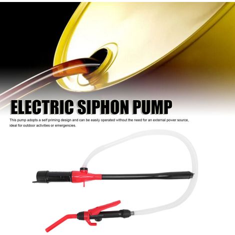 Pompe à transfert électrique pompe siphon portable rechargeable double compartiment piles ABS 446g camping activités extérieures mécanique voiture (1/4)
