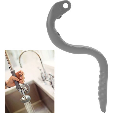 14 cm S-förmiger Gewerbe-Wasserhahngriff, Hochdruck-Duschgriff für Hotelküchen (9955 Grau) (1/5)