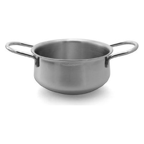 Inoxriv RICAS18 River Casseruola Inox 2 Manici 18cm 2L Triplo Fondo Termodiffusore Induzione