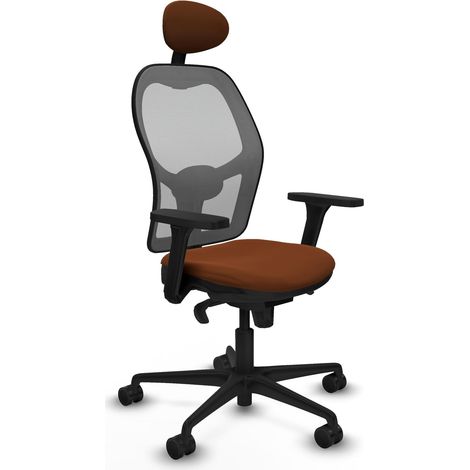 Sedia da ufficio piqueras y crespo Jorquera grigio pelle sintetica (1/2)