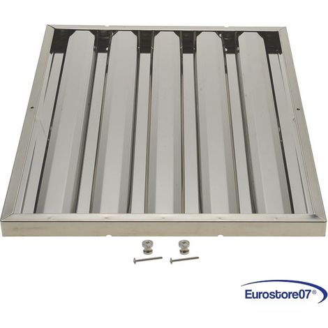 FILTRO CAPPA PROFESSIONALE A LABIRINTO ACCIAO INOX AISI 304   400x500x25