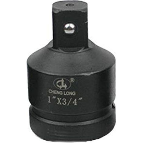 Adaptateur pour douille à impact 1 tour 3/4" - Convertisseur réducteur pneumatique pour visseuses à chocs et clés à cliquet (1 unité)