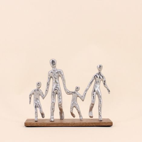 Objet déco silhouette famille 20cm