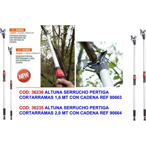 Sega ad asta tagliarami Altuna da 2,0 m con catena Rif. 90664