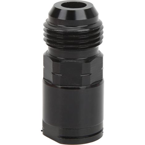 KIMISS EFI Schnellkupplungsadapter Stecker 6AN, Kraftstoffleitung, Aluminiumlegierung, schwarz eloxiert, leicht und (AN8-3/8").