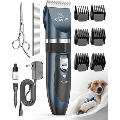 Tondeuse Chien Professionnelle Poil Long Epais Tondeuse pour Chats et Animaux Silencieux pour petits grands chiens chats animaux de compagnie(bleu marine) (1/5)