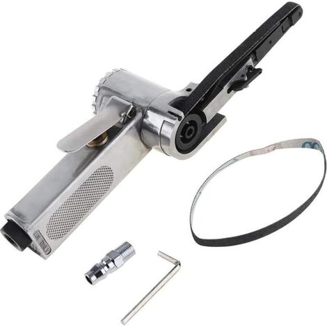 Ponceuse à Bande Pneumatique Industrielle 10mm - Petite et Maniable pour les Travaux de Finition et de Polissage (1/3)