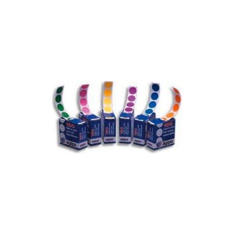 Pastilles rondes AGIPA - Blanc - 15mm de diamètre