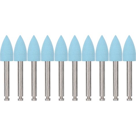 10 pièces Fraises de Polissage Dentaire Basse Vitesse, Kit de Burs pour Meulage et Polissage Dentaire (1/5)