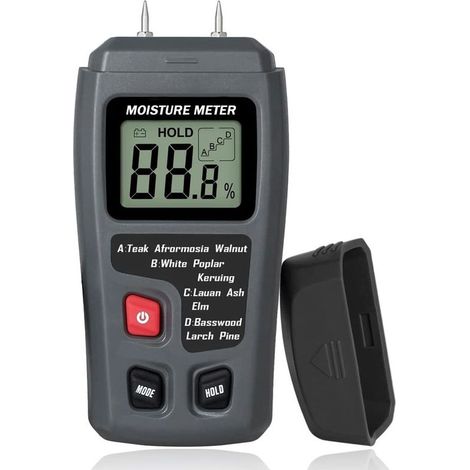 Testeur D'Humidité Du Bois Portable Testeur D'Humidité Lcd Pour Détecteur D'Humidité Du Bois Pour La Mesure De L'Humidité Du Papier De Bois De Chauffage,OUYLAF (1/5)
