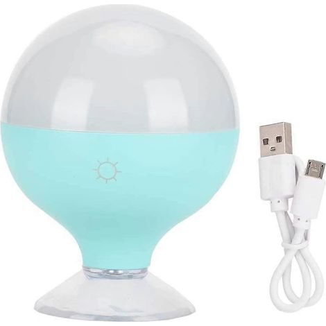 Éclairage pour miroir de salle de bain, ampoules LED de style Hollywood à intensité variable avec ventouse, rechargeables par USB. (1/5)
