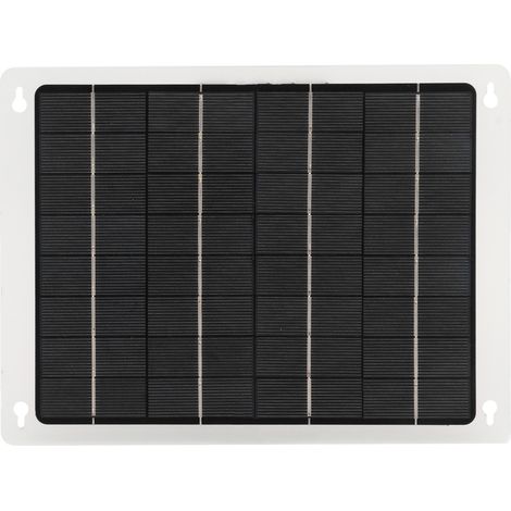 Panneau solaire 20 W 12 V, chargeur de batterie en polysilicium, double port de charge USB, câble OBD pour voiture et camping-car. (1/5)
