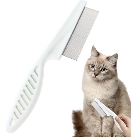 Peigne pour chat à dents fines, peigne anti-puces pour chats - MMCD-ZGL-05295 (1/5)