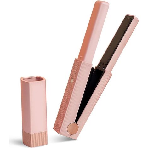 2-in-1 Haarstyling-Glätteisen – kabellos, 3 Modi, 160–200 °C, schnelles Aufheizen, Haarstyling-Tool für Mädchen und Frauen, Pink (1/5)