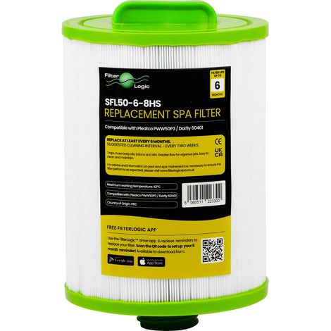 Filtre Filter Logic SFL50-6-8HS - Filtre Spa et Jacuzzi compatible Pleatco PWW50P3 Darlly SC714 (1/5)