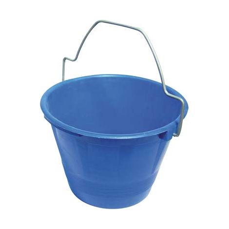 SECCHIO MURATORE ANTINFORTUNISTICO - PE BLU D.CM 36 LITRI 12 M.SAGOMATO ZINCATO- 10 pezzi