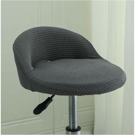 Housse de Tabouret Ronde Pivotant de Bar avec Petit Dossier Lune Modernes Irrégulière Couvre Tabouret Haute Bar Cuisine Scandinave Couverture Housse Chaise Salle Manger