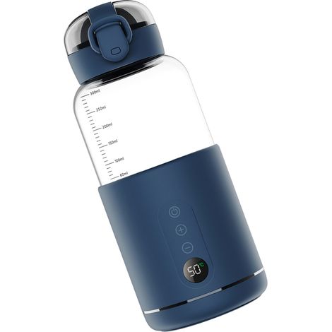 Chauffe-eau portable 300 ml avec affichage de la température, idéal pour les biberons et les voyages en extérieur. (1/5)