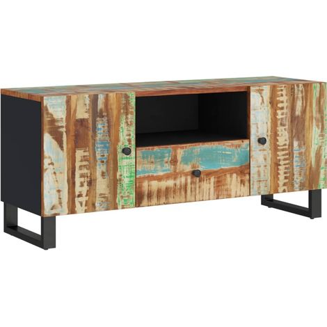 Meuble TV 105x33,5x46 bois de récupération et d'ingénierie (1/5)