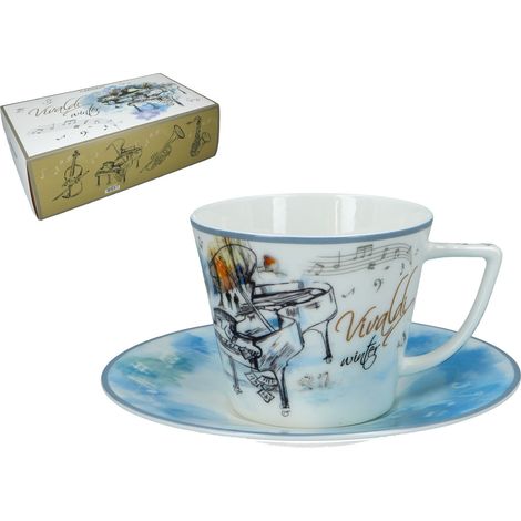 Antonio Vivaldi Winter Carmani Geschenkset mit Tasse und Untertasse (1/5)