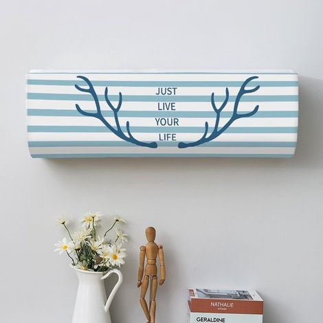 Funda antipolvo para aire acondicionado,Funda de tela suave para aire acondicionado para decoración de interiores,922430 (1/5)