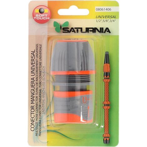 Conector Manguera Plastico Universal  1/2" 5/8" 3/4" (1/4)