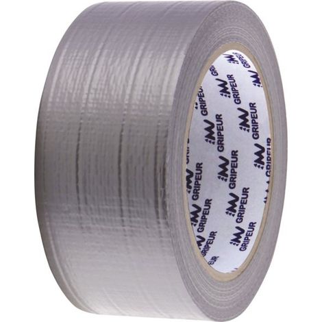 Folienklebeband aus beschichtetem Stoff – Grau – 48 mm x 50 m