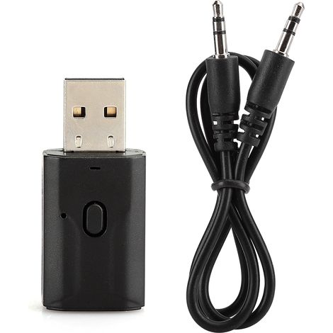 Émetteur Récepteur Audio Bluetooth 5.0 USB 2 en 1, Adaptateur Sans Fil Plug and Play (1/5)