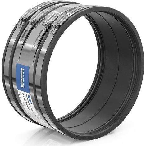 Adaptateur de tuyau Crassus CSC 275 Type 2B (250-275mm), jusqu'à 2,5 bar, L:150mm, EPDM/V2A