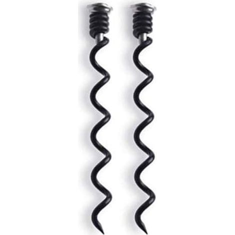 Tige spiralée de remplacement pour tire-bouchon, Acier anthracite, Lot de 2 (1/4)