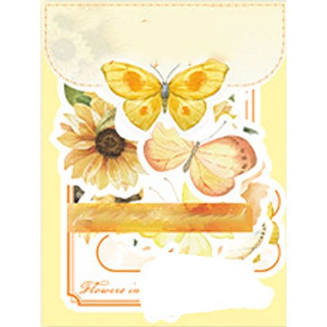 Lot de 40 autocollants fleurs, couleurs vives, design mignon, déco adhésive DIY pour carnets, journaux, scrapbooking - Type 2 (1/5)