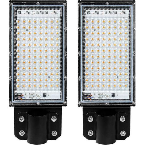 Lot de 2 projecteurs LED 100 W, lampadaires, appliques murales extérieures, spots LED étanches (1/5)
