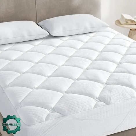 Manuzen - Surmatelas en mousse 4 cm – pour lit double – 140 × 190 cm (1/3)