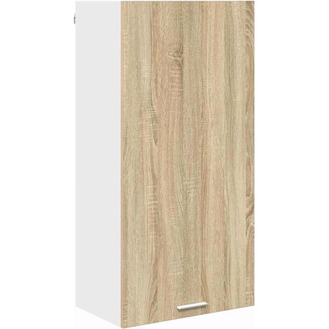 Meubles de Rangement,Armoire suspendue Riga Chêne Sonoma et Blanc 50 x 31 x 100 cm CFW476548 (1/5)