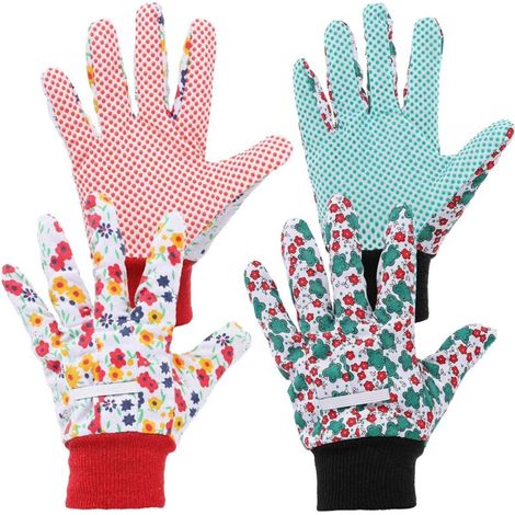 Pairs Gardening Gloves for Women - Garden Accessories - Women's Work Gloves for Garden Cleaning, Fishing, Gardening, Weeding, Plants (1/5)