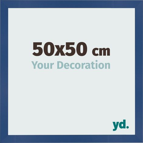 yd. - Cadre photo 50x50 - Bleu Fonce - MDF - Bologna