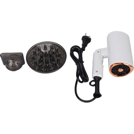 Sèche-cheveux pliable professionnel portable, ionique silencieux, souffleur à main pour salon, maison, hôtel, prise UE 220V (1/5)
