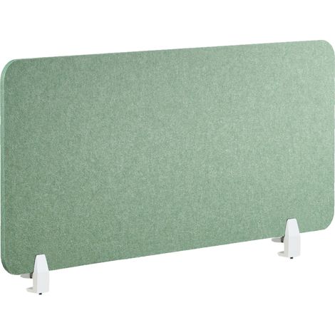 Divisorio da scrivania PET Pannello acustico Tessuto fonoassorbente 120 x 50 cm Verde Split (1/5)