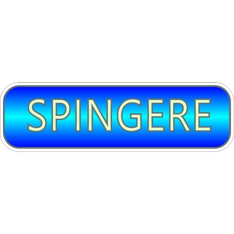 Targhetta Adesiva 3D Fotoluminescente "Spingere".