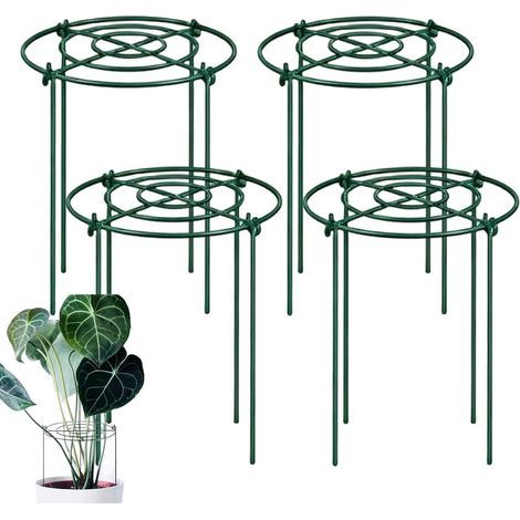 Metallkäfig für Pfingstrosen 4 Metallringe Pflanzenständer (1/5)
